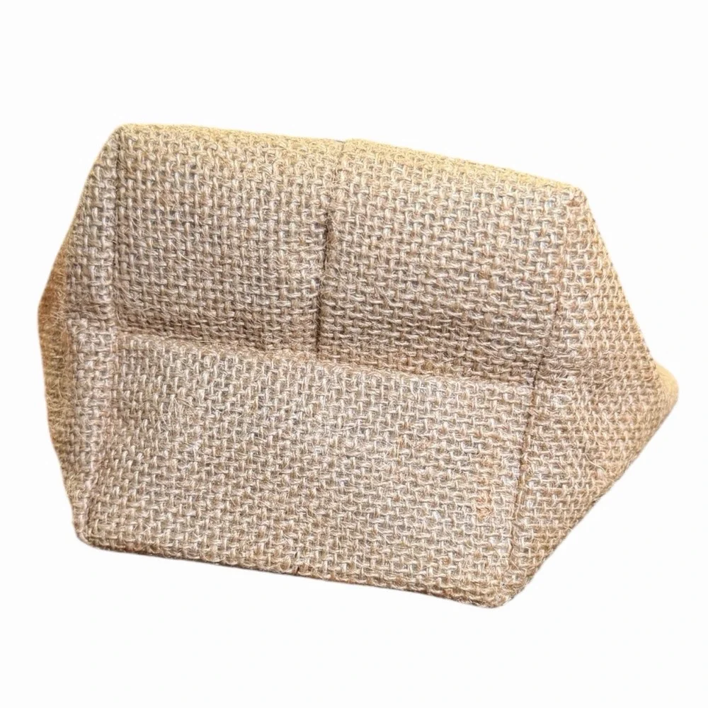 Desktop Storage Basket Hanging‎ Pocket Small Sack Sundries Jute Cotton Linen Bag